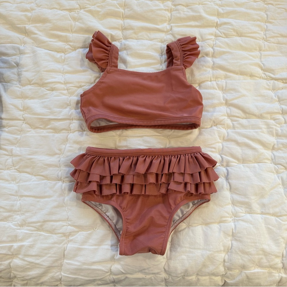 Baby Sprouts Ruffled Bikini Set